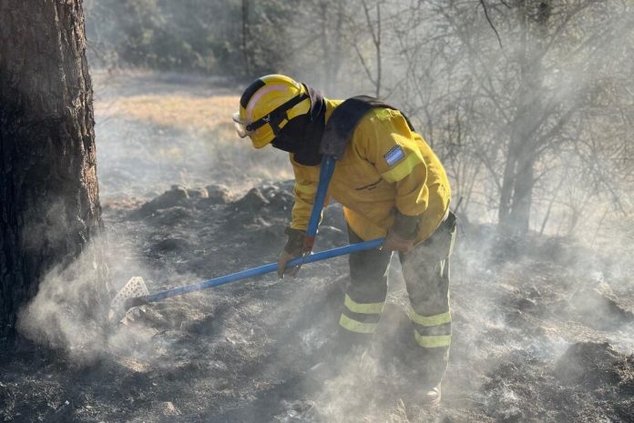 Córdoba: sigue el combate contra el incendio forestal en Guasapampa y el fuego ya llegó al Parque Nacional Traslasierra
