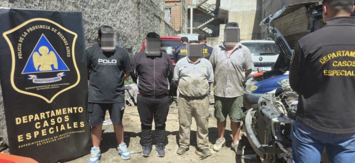 Desarticularon una banda que se dedicaba a vender y desguazar vehículos robados en La Matanza
