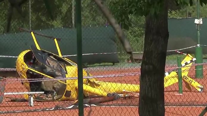 Quiénes son los heridos que viajaban en el helicóptero que cayó sobre el ex circuito KDT de Palermo