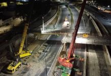 Video: así fue la demolición de dos puentes de la autopista Dellepiane y avanzan las obras de remodelación