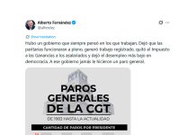 “A mi gobierno jamás le hicieron un paro general”: la reacción de Alberto Fernández tras la medida de fuerza de la CGT contra la reforma laboral