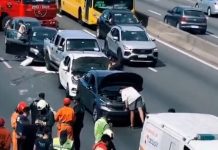 Choque múltiple entre 7 autos en la autopista General Paz: hubo 2 heridos