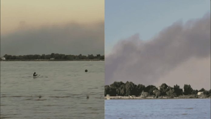 Detectaron nuevos focos de incendios en las islas del Paraná y el humo volvió a verse desde Rosario