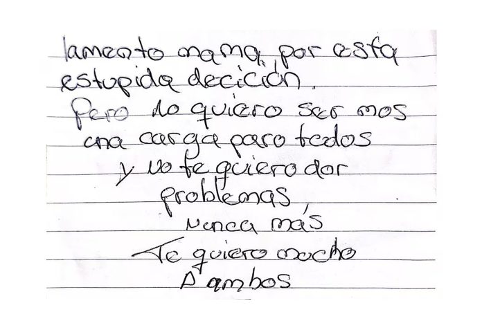 La carta que dejó el soldado que se suicidó en Olivos tras ser extorsionado: “No quiero ser más una carga para todos”