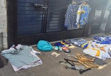 Un hombre se robó hasta las perchas de un local en Rosario y terminó detenido